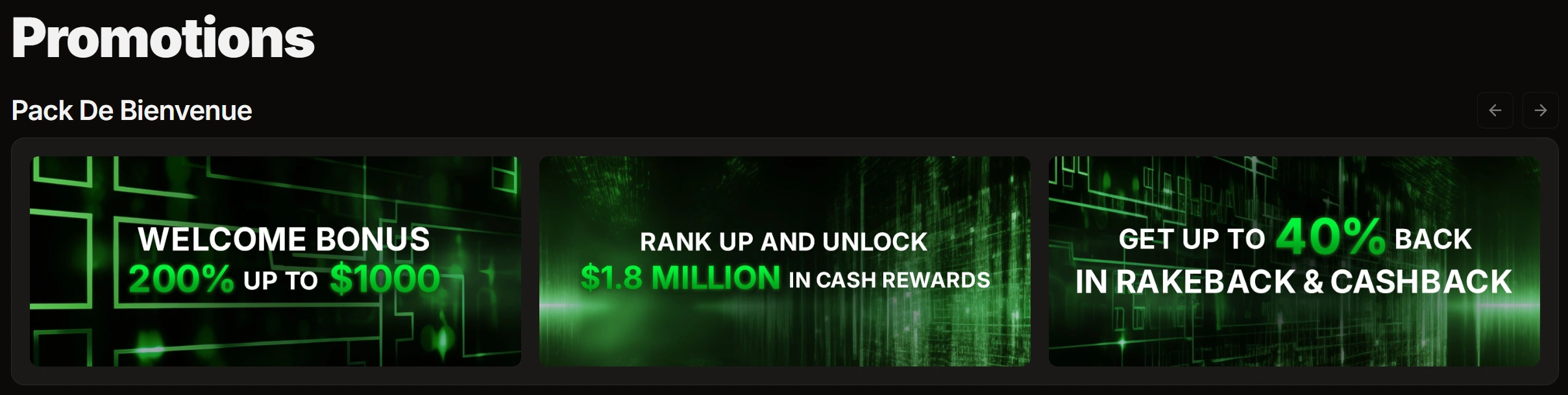 Winbit Casino Bonus et Promotions