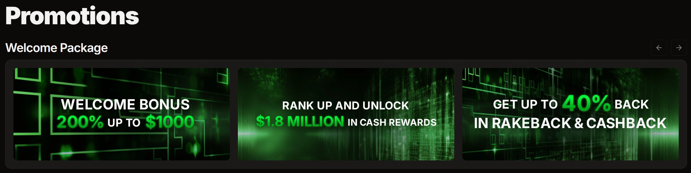 Winbit Casino Bonuses and Promotions